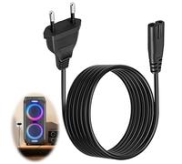 1.8M Câble Alimentation EU Plug C7 pour JBL Partybox 110 310 710, Fiche Européenne 2 Broches vers C7 Euro 8 Double Prise, Cable Alimentation 2 Broches pour PS5, PS4, PS3, Xbox Série X/S TV Noir