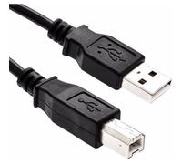 1,8m Câble USB 2.0 d'imprimante A Mâle vers B Mâle pour imprimantes scanners disques durs Epson HP Canon Lexmark 1,8 Mètre Noir NN13