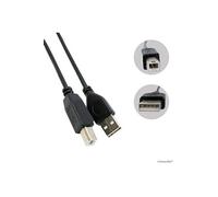 1,8M Cordon Noir USB A vers B 1.8 m pour imprimante et fax