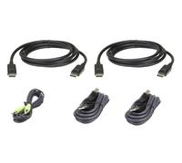 1.8M USB DisplayPort Dual Display Secure KVM Cable Kit