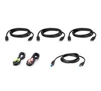 1.8M USB DisplayPort Triple Display KVM Cable Kit