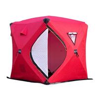 1.8X1.8M 3-4 Persons Pop Up Winter Fishing Tent Shelter Keep Warm Oxford Spray-Bonded Cotton Ice Cube(Color 2)
