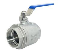 1,9 cm NPT femelle SS 316 en acier inoxydable avec poignée de robinet à boisseau sphérique à port complet WOG1000 DN20