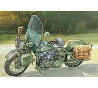 1:9 Italeri Us Army Ww Ii Motorcycle Kit IT7401 Modellino