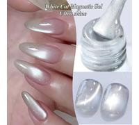 1-9 pièces TC Flow Light Vernis à ongles gel effet œil de chat blanc ultra brillant, gel UV à retirer par trempage, gel magnétique effet œil de chat miroir, fournitures pour ongles shigaunghuaxu06