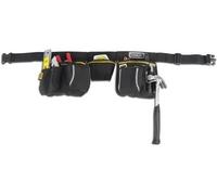 Stanley 1-96-178 Porte Outils En Toile 600 X 600 Deniers - Nombreuses Poches - Renforcée avec Rivets En Métal - Rembourré Sur L'Arrière Pour Plus De Confort - Dimensions 60 X 25,5 X 7,5 G