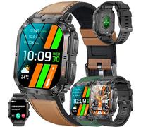 1,96" AMOLED Montre Connectée Homme avec Appel Bluetooth 5.1/Numérotation, Smartwatch Compatible Samsung Huawei Xiaomi Android iOS GPS Partagé Montre 123 Mode Sports Cardiofrequencemetre (Noir)