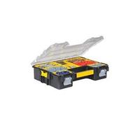 1-97-518 Rangement Organiseurs Et Casiers Gamme FatMax - Etanche - Polycarbonate Incassable - 10 Compartiments Amovibles - Fermoirs Métallique