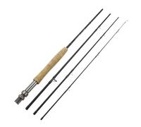 1.98M 2.1M 2.4M 2.7M Telescopic Carbon 4 Sections Fly Fishing Rod Fast Action Freshwater Fly Rods for Trout Salmon Fishing Portable Sea Pole(Taille:1.98Meters(6.6FT))