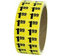 $ 1.99 magasin Utilisation Day-glo Jaune écran étiquettes 3/10,2 cm X 1/5,1 cm - 1 Rouleau, 1000 étiquettes # Mslw3401 (Prix au détail Stickers)