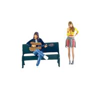 (1.9cm-2.6cm,Yellow Black)1/64 Resin Small Figures Doll for Micro Landscape Building Kits DIY Projects Yellow Black