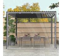 1.9m x 3.1m Bache Remorque,BâChe De Protection Transparente Bache Exterieur Impermeable,BâChe en Plastique Transparente avec des Oeillets,Bache RenforcéE Haute Densité Anti-DéChirure RéSistant