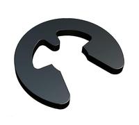 1.9mm Clips en E, rondelles d'anneau de retenue robustes, anneaux en E en finition phosphate noir en acier au carbone, retenue de clip à pression DIN6799 (paquet de 25)