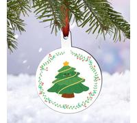 1 à 10 Boule de Noël Personnalisée avec Photos recto verso,mon premier noel,5.5cm Décoration de Noël Personnalisable en Bois pour Sapin de Noël, Cadeau pour Couple, Famille, Amis, Mariage, Fiançailles