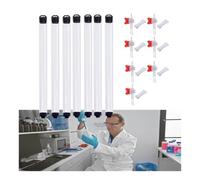 1 à 10 tubes de prélèvement d'eau en PVC, échantillonneurs de liquide de 0,25/0,5/1 L avec vanne réglable et bouchon à bille for eau de puits profond, rivière(7sets,250ml)