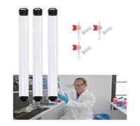 1 à 10 tubes de prélèvement d'eau en PVC, échantillonneurs de liquide de 0,25/0,5/1 L avec vanne réglable et bouchon à bille for eau de puits profond, rivière(3sets,500ml)