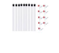 1 à 10 tubes de prélèvement d'eau en PVC, échantillonneurs de liquide de 0,25/0,5/1 L avec vanne réglable et bouchon à bille for eau de puits profond, rivière(9sets,250ml)