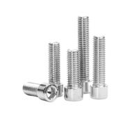 1 à 10 vis à tête creuse hexagonale en acier inoxydable 201 M3 M4 M5 M6 M8 M10 M12, boulons à tête hexagonale sans motif de roulement GB70(45mm,M8 5pcs)