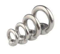 1 à 2 écrous à œil de levage en acier inoxydable 304, M4, M5, M6, M8, M10, M12, vis à anneau, boulon à œil, écrou d'accrochage Pour Fixation, Suspension(Lifting Eye Nuts,M8 (2pcs))