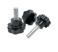1 à 2 vis à tête étoile à filetage mâle M4 M6 M8 M10 M12, écrou de serrage à main pour Outils Mécaniques(60mm,M6x31mm)