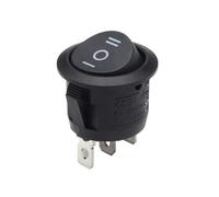 1 à 300 pièces KCD1 interrupteur à bouton-poussoir circulaire 2/3 broches marche/arrêt unipolaire 6 A/250 V CA 10 A/125 V CA avec LED de 23 mm(Army green,2 pieces)