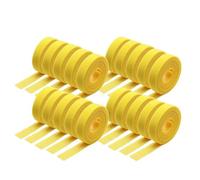 1 à 30R 5 m/rouleau Attache-câble réutilisable à scratch pour la gestion des câbles Largeur 10 à 25 mm Bande auto-adhésive à monter soi-même Sangle en nylon - Jaune x 20 rouleaux - largeur 10 mm