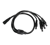 1 à 4 LED DC Distributeur 40cm DC Socket -> 4x DC Prise De Courant 5,5/2,1mm Noir