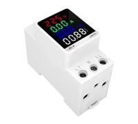 1 à 4 pièces 110 V 220 V 100 A courant KWH moniteur d'énergie électrique compteur VOLT AMP voltmètre ampèremètre wattmètre rail DIN(Style A 1pc)