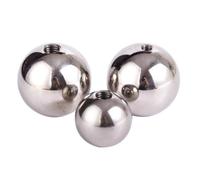 1 À 5 Billes De Perçage Filetées M3 En Acier Inoxydable 304, 5 Mm, 6, 7, 8, 9 Mm À 40 Mm, Demi-trou, Filetage Femelle, Trou Borgne, Bille Lisse, Solide(6mm (5pcs))