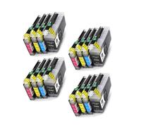 1 à 5 Jeux de Cartouches d'encre LC424 compatibles avec Les imprimantes Brother DCP-J1200DW, J1200dw et J1200 (LC424BK).(LC424-4set)