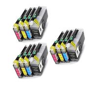 1 à 5 Jeux de Cartouches d'encre LC424 compatibles avec Les imprimantes Brother DCP-J1200DW, J1200dw et J1200 (LC424BK).(LC424-3set)