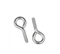1 à 5 vis à œil de mouton en acier inoxydable 304, M3, M4, M5, M6, M8, M10, crochet fermé avec anneau de suspension(40mm,M5-2pcs)