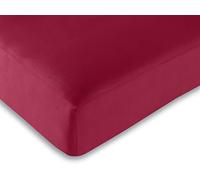 1 Acheté + 1 Offert / 2 Draps Housse 140 x 190 cm (Rouge)