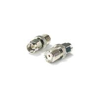 1 adaptateur coaxial SMA mâle vers mini UHF femelle jack RF coaxial convertisseur droit nickelé chaud