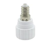 1 adaptateur de culot de lampe, adaptateur de culot pour douille E14, E27, GU10, B22, pour ampoules LED halogènes et à économie d'énergie (E14 vers GU10)