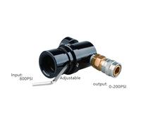 1 adaptateur de remplissage de bouteille de gaz réglable de type T G1/2-14, régulateur de réservoir d'air, raccords souples for compresseur de plongée sous-marine(Valve)