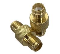 1 adaptateur SMA/RP-SMA vers prise mâle RPSMA et jack femelle connecteur coaxial RF droit et angle droit (SMA F vers RPSMA F)