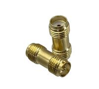 1 adaptateur SMA/RP-SMA vers prise mâle RPSMA et jack femelle connecteur coaxial RF droit et angle droit (SMA F vers RPSMA F S)