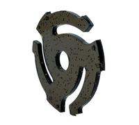 1. Adaptateur stabilisateur LP45 pour enregistrements 45 tr/min | Design ABS antidérapant | S'adapte aux grands trous centraux