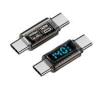 1 adaptateur USB C avec affichage LED 140 W Power Charging 8 K 60 Hz transmission vidéo pour appareils électroniques