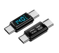 1 adaptateur USB C avec affichage LED 140 W Power Charging 8 K 60 Hz transmission vidéo pour appareils électroniques