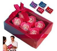 1 additif de bain avec parfum floral, savon pour la fête des mères, pétales de rose, joli coffret cadeau pour la fête des mères, huile pour le visage, le corps et les mains (L)