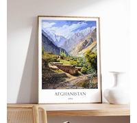 1 Afghanistan Poster Islamic Decor Islamic Art Middle Eastern Art Afghanistan Gift Afghanistan A4 Poster on Canvas - Décoration murale inspirante et motivante pour la vie quotidienne Citation encoura