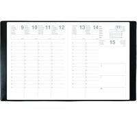 1 Agenda Semainier civil Mercure 2025 - Janvier 2025 à décembre 2025 - Noir - Format: 21x27cm - Exdi