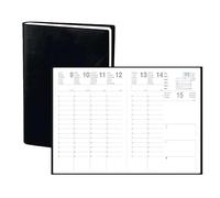1 Agenda Semainier civil Mercure 2026 - Janvier 2026 à décembre 2026 - Noir - Format: 21x27cm - Exdi