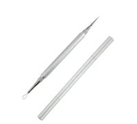 1 aiguille à lamelles professionnelle en acier inoxydable - Outil de précision pour éliminer de manière hygiénique les points noirs, les miliums et l'acné