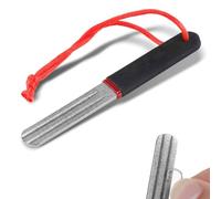 1 aiguiseur de fléchettes à rainure en V, affûteur de fléchettes, lime de meulage diamant portable, accessoires d'affûtage de fléchettes, outil d'affûtage rapide portable pour la pêche et l'aiguiseur