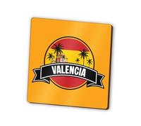 1 aimant carré Valence - Espagne drapeau espagnol horizon monuments ville réfrigérateur magnétique voyage vacances famille ami femme homme #83287