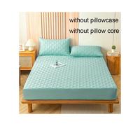 1 alèse imperméable turquoise, protège-matelas brossé doux pour la peau, 160 cm * 20