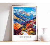 1 Alpe D Huez Poster France Poster Alps poster French Alps Poster Alpe D Huez Travel Print Alpe Poster A5 - Décoration murale inspirante et motivante pour la vie quotidienne Citation encourageante de